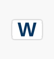 Fly the W Cubs Sticker Sticker