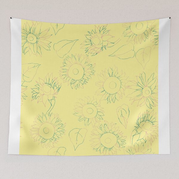Item preview, Yellow Sunflower Drawing Pattern Design  designed and sold by DeLislesRT.