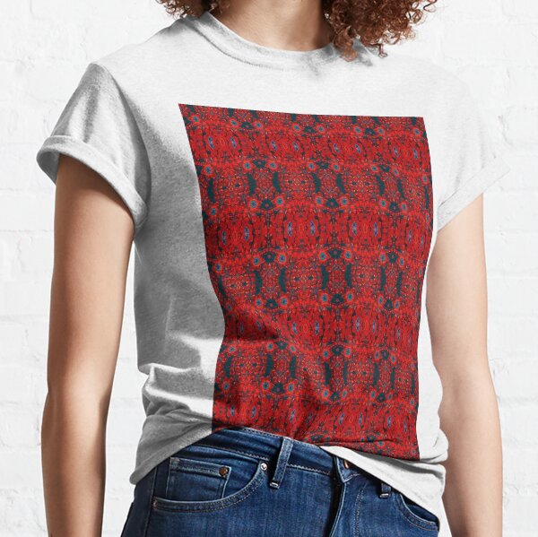 Pattern abstract design textile decoration art fashion #element #wool #repetition #illustration Classic T-Shirt