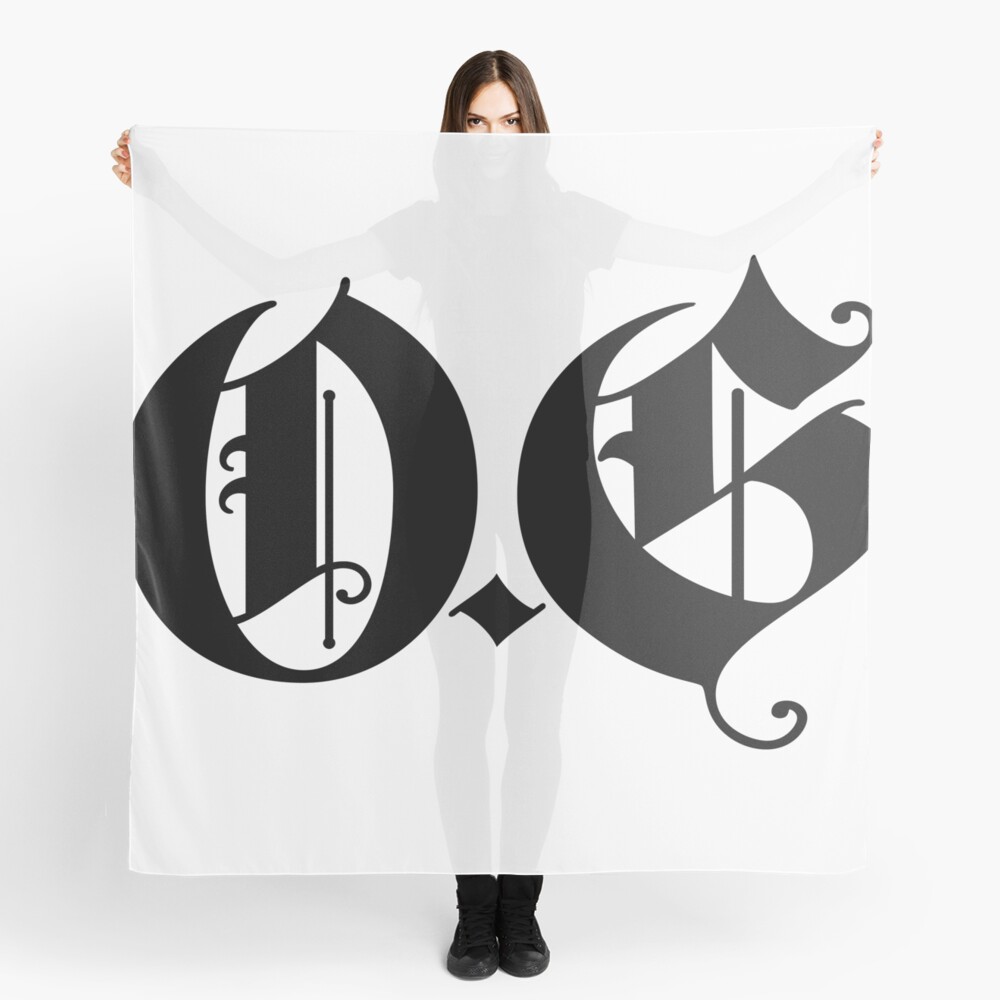 quot O G Original Gangster Black quot Scarf by HipHopAndProps Redbubble