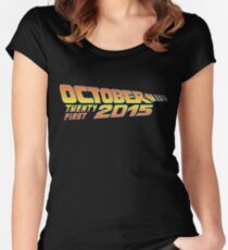 Back to the Future October 21, 2015 30 year anniversary Women's Fitted Scoop T-Shirt