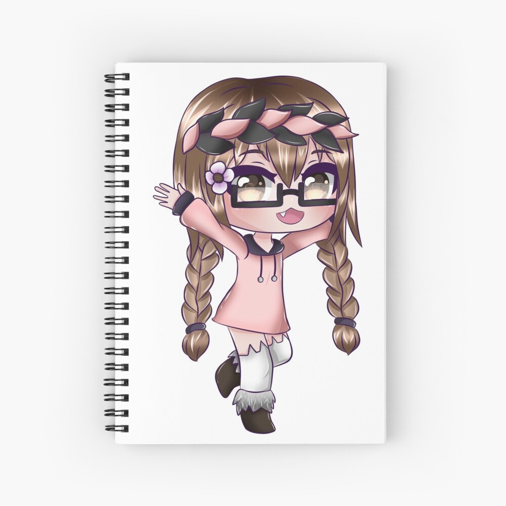 Cute Anime Girl Gacha Edit Spiral Notebook By Bamboobanana Redbubble