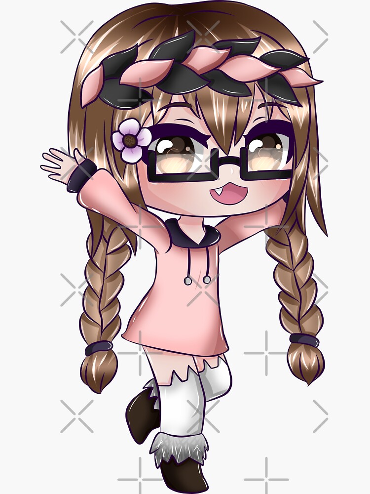 Cute Anime Girl - Gacha Edit Sticker for Sale by BambooBanana