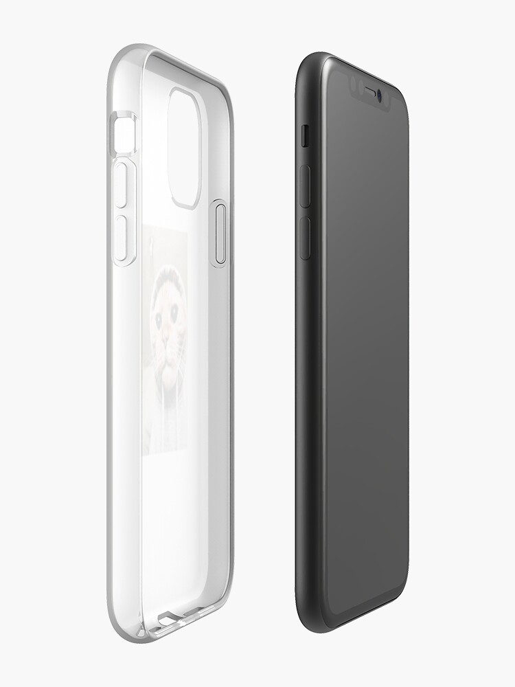 Coque iPhone « chat à capuche original !!! », par caitlinelizaa