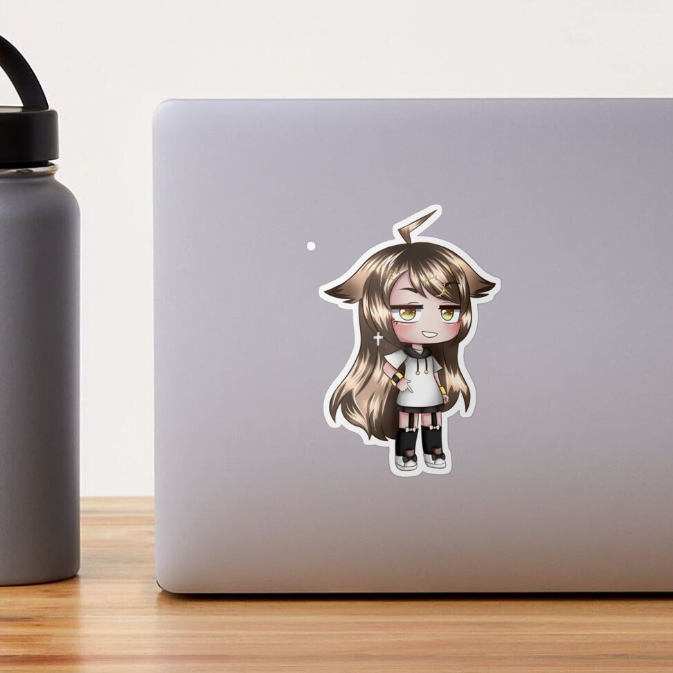 Cute Anime Girl - Gacha Edit Sticker for Sale by BambooBanana