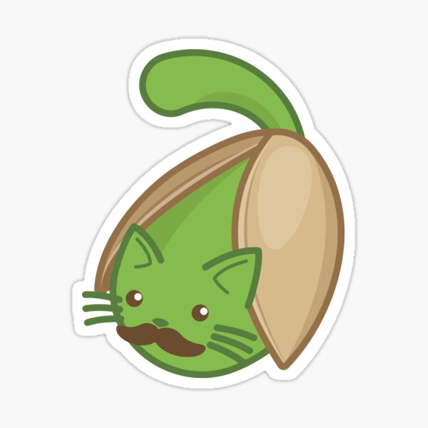 Pistachio Cat Sticker