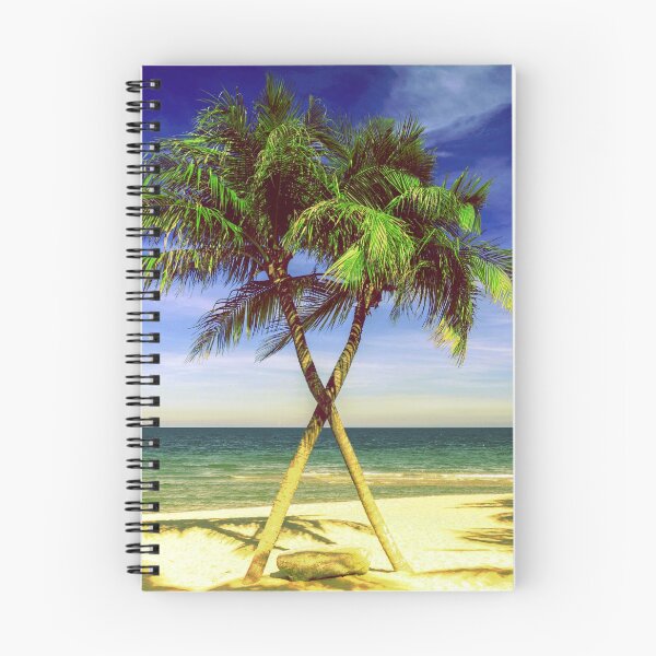 Item preview, Caribbean Palm Tree Tropical Island Beach  designed and sold by ultimatedigital.