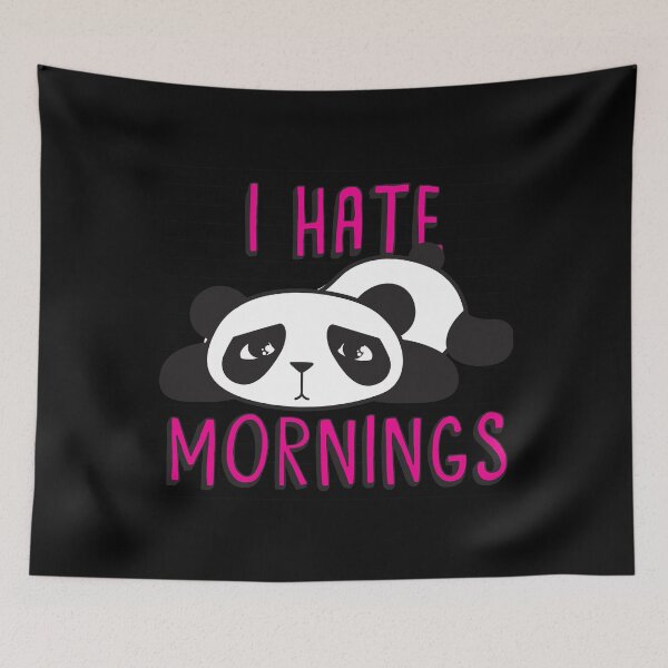 Item preview, I Hate Mornings - Cute Sleepy Panda Bear designed and sold by PrintPress.