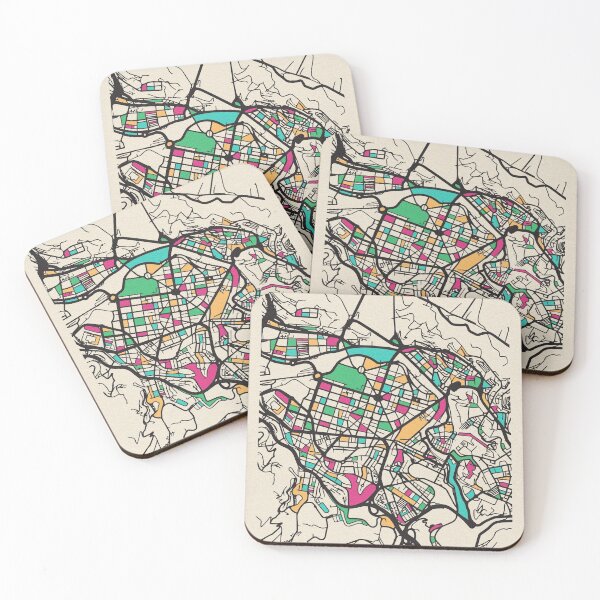 Item preview, Bilbao, Spain Street Map designed and sold by A Deniz Akerman.
