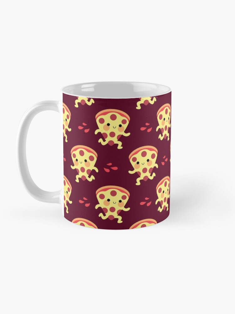 Alternate view of Cute running pizza slice Mug