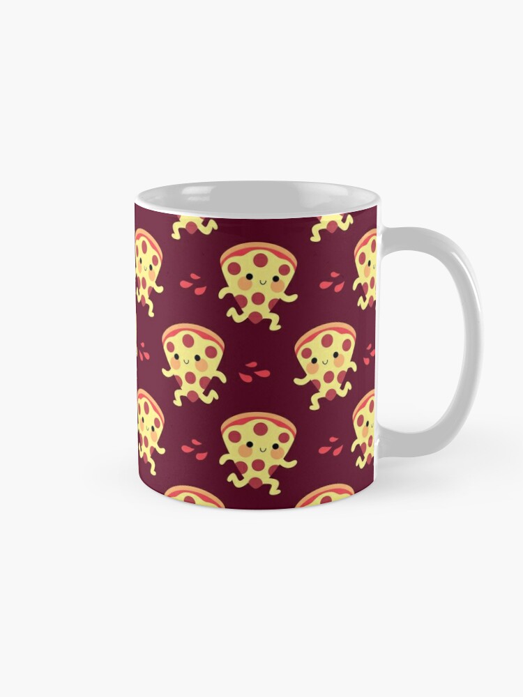 Alternate view of Cute running pizza slice Coffee Mug