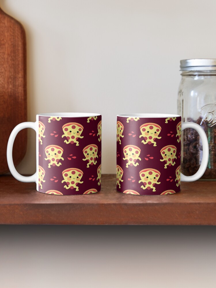 Alternate view of Cute running pizza slice Mug