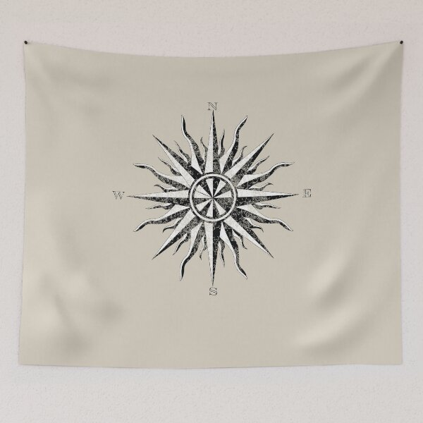 Item preview,  Geographic Map Compass, Distressed Nautical Rose designed and sold by MandWthings.
