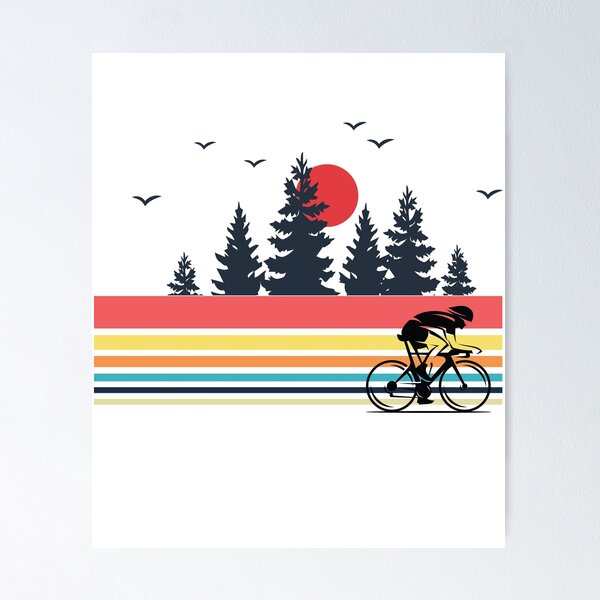 Item preview, Vintage Retro Bicycle Cycling Mountain Bike Outdoor Cyclist Gifts designed and sold by mrsmitful.