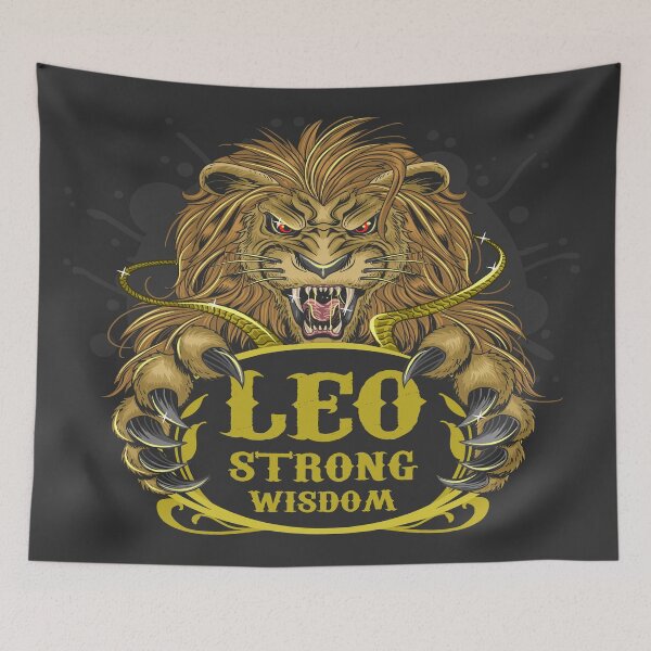 Item preview, Lion Leo Strong Wisdom designed and sold by leen12 Art Designs Prints.