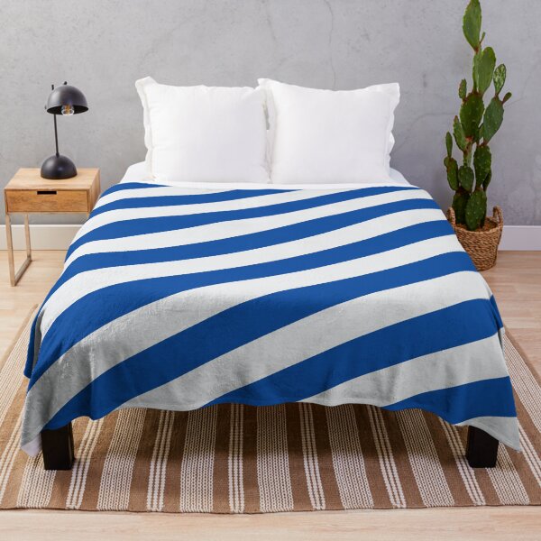 Item preview, Chelsea Blue and White Angled Stripes designed and sold by Sporting Colour.