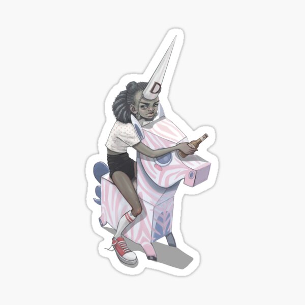 Unicorn Dunce Sticker