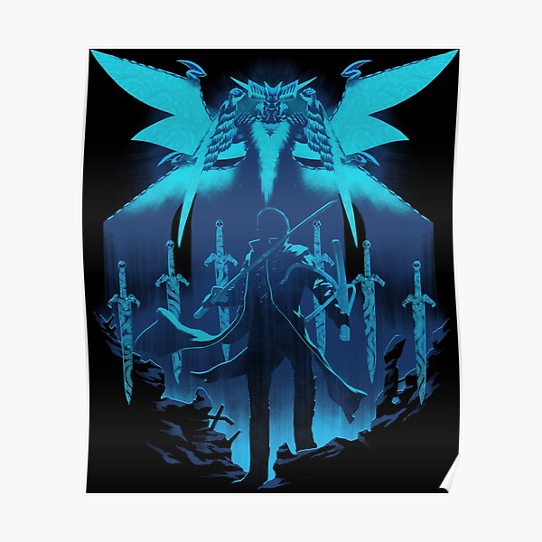 Pc Gamer Posters Redbubble - blade of the forsaken king rpg beta roblox