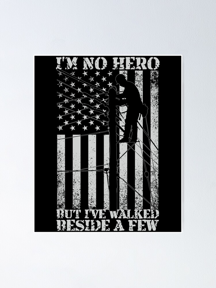 Lineman Heroes America Flag T Shirt Lineman Heroes America Flag T Shirt