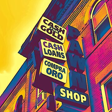 Artwork thumbnail, Cash for Gold - Bay Ridge Brooklyn Neon Pop Art - Urban Photography by OneDayArt