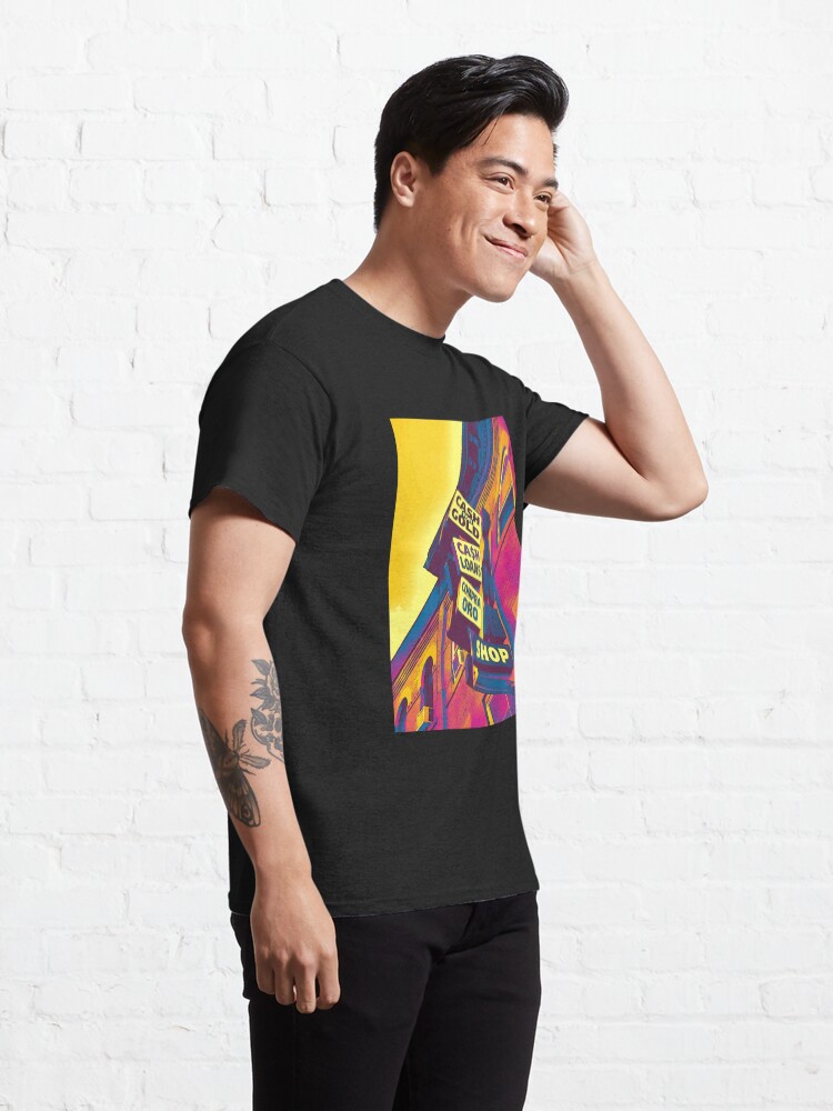 Alternate view of Cash for Gold - Bay Ridge Brooklyn Neon Pop Art - Urban Photography Classic T-Shirt