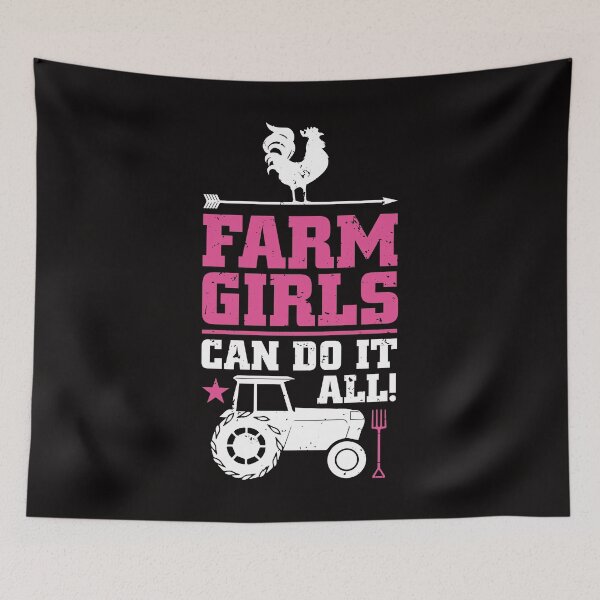 Item preview, Farm Girls Can Do It All Everything Are Hard Workers T Shirt designed and sold by shoutoutshirtco.