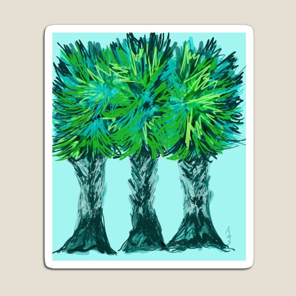 Item preview, Three Playful Palm Trees designed and sold by Annette Marionneaux Stevenson.