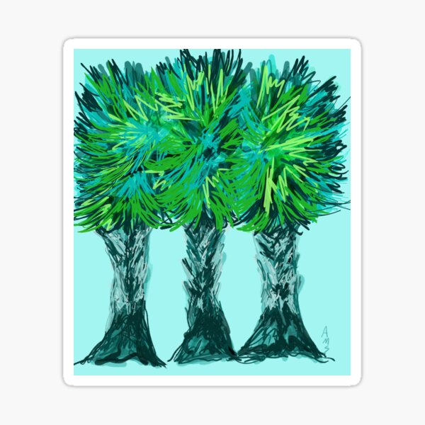 Item preview, Three Playful Palm Trees designed and sold by Annette Marionneaux Stevenson.
