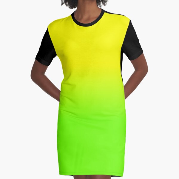 neon yellow green dress