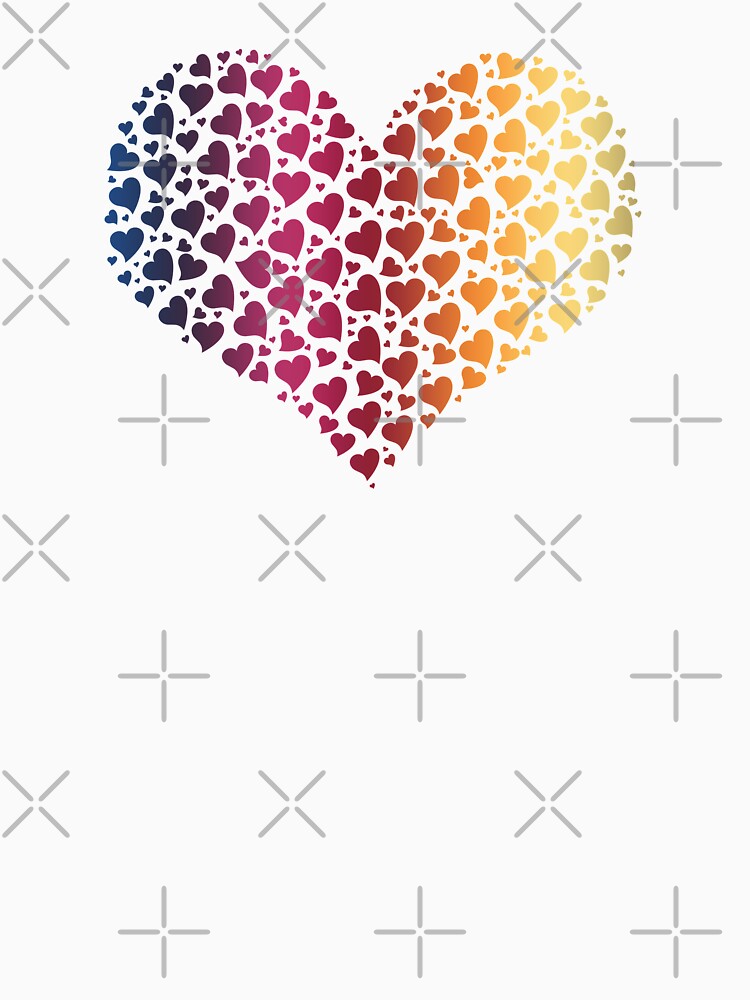 Heart of Hearts Linear Gradient (Clear/White) by jrbactor