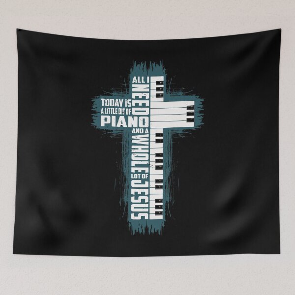 Item preview, Religion Cross with Jesus Christ  And Piano Gift designed and sold by Sandra78.