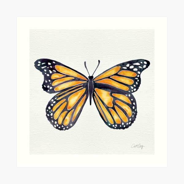 CANVAS Monarch Butterflies Flutter From Forest Art print POSTER