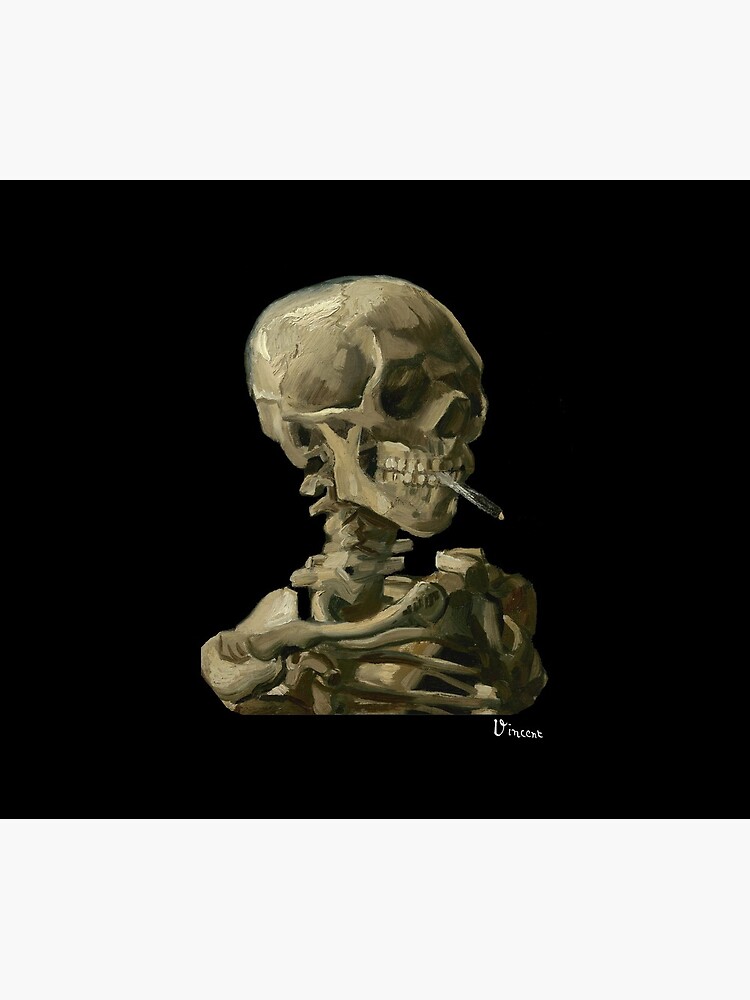 Van Gogh, Head of Skeleton Artwork Skull Reproduction, Posters, Tshirts, Prints, Bags, Men, Women, Kids by clothorama