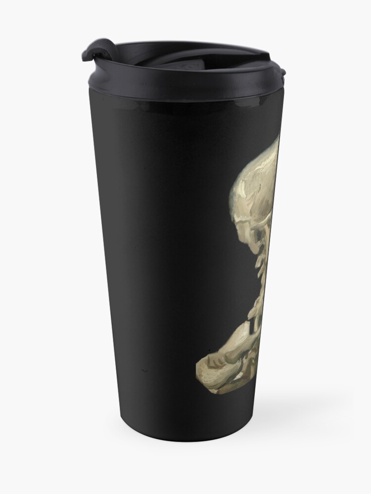 Alternate view of Van Gogh, Head of Skeleton Artwork Skull Reproduction, Posters, Tshirts, Prints, Bags, Men, Women, Kids Travel Mug