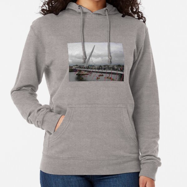 Opening of Derry Peace Bridge -Derry Ireland Lightweight Hoodie