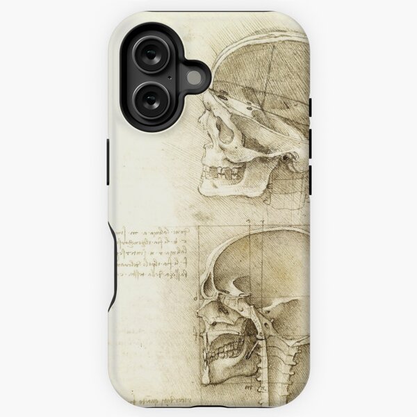 Item preview, Leonardo da Vinci Medical Drawing Skull Print designed and sold by Sintija BILIKA.
