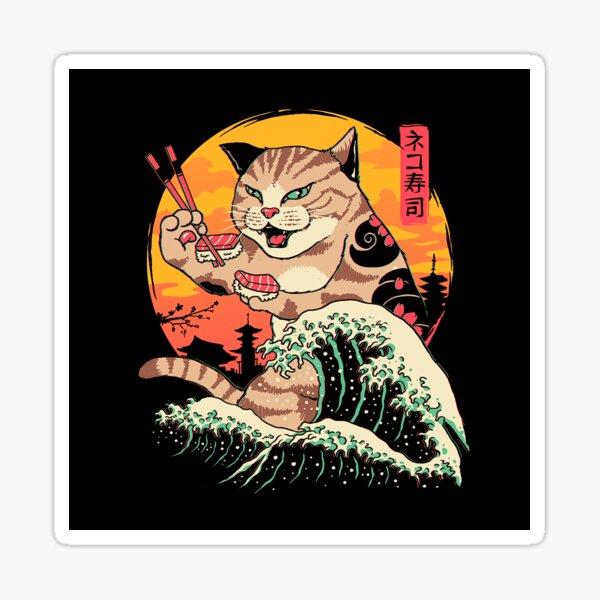 Item preview, Neko Sushi Wave designed and sold by vincenttrinidad.
