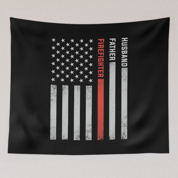 Item preview, Firefighter Dad Thin Red Line American Flag Fathers Day Gifts designed and sold by mrsmitful.