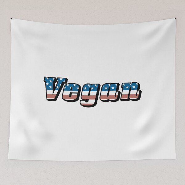 Item preview, All American Vegan - Funny Veganism 4th of July American Flag designed and sold by MintedFresh.