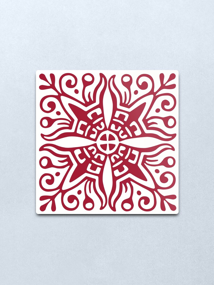 Alternate view of Cross Embellishment Metal Print
