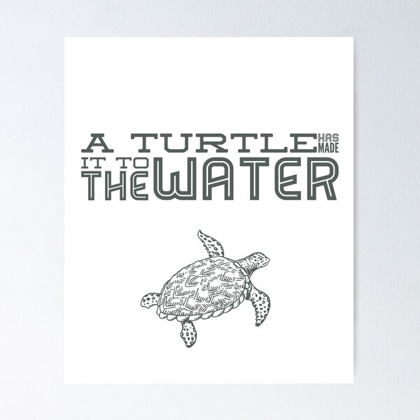 Item preview, A Turtle Has Made It To The Water designed and sold by madtoyman.