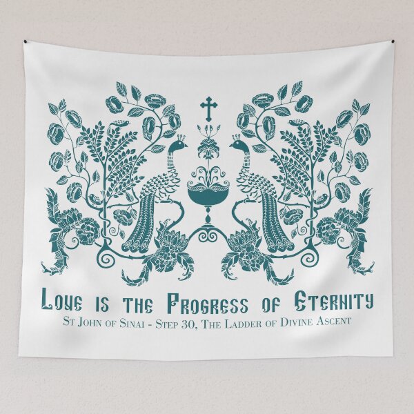Item preview, Love is the Progress of Eternity - Peacocks designed and sold by EkromDesigns.