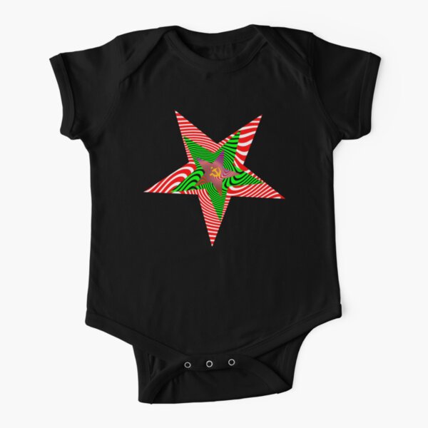 Red Star Communism Short Sleeve Baby One-Piece