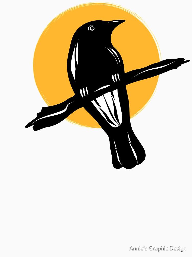Australian bird - Currawong by anniesdesign