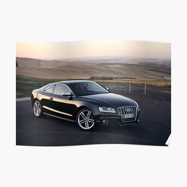 Audi S5 Coupe Sunset Poster