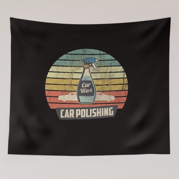 Item preview, Car polish - Car polishing - Wax retro sunset vintage designed and sold by ohrshirt.