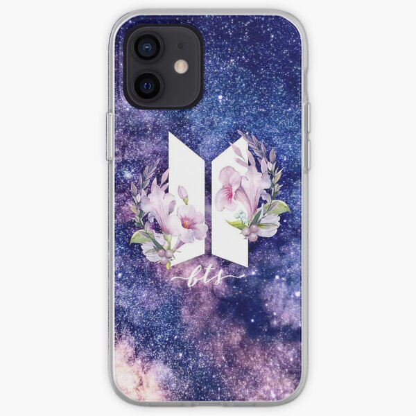 logo del grupo BTS Funda blanda para iPhone
