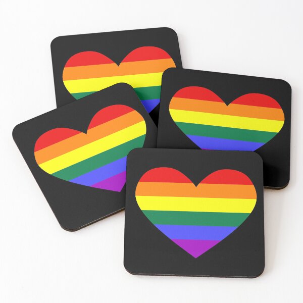 Item preview, Pride flag heart designed and sold by Marissa Barrette.