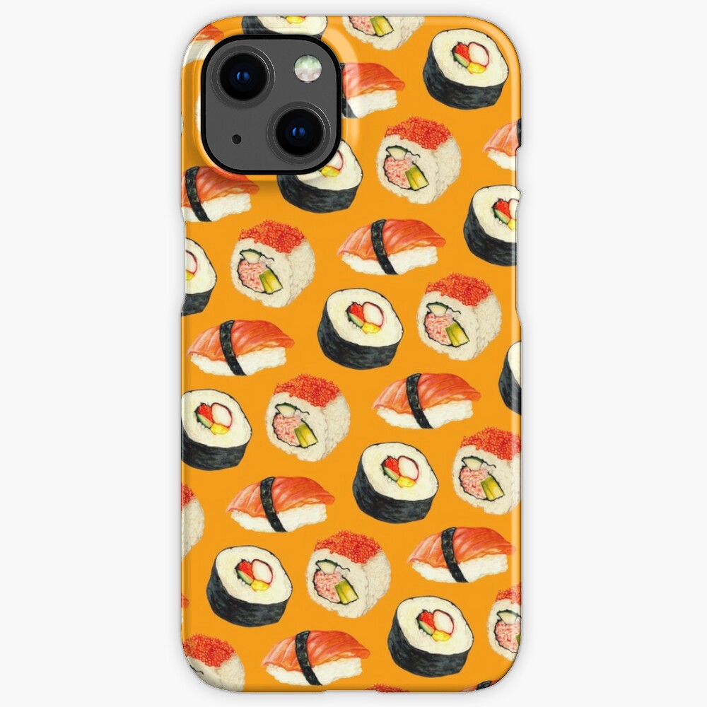 Sushi Pattern - Orange iPhone Case