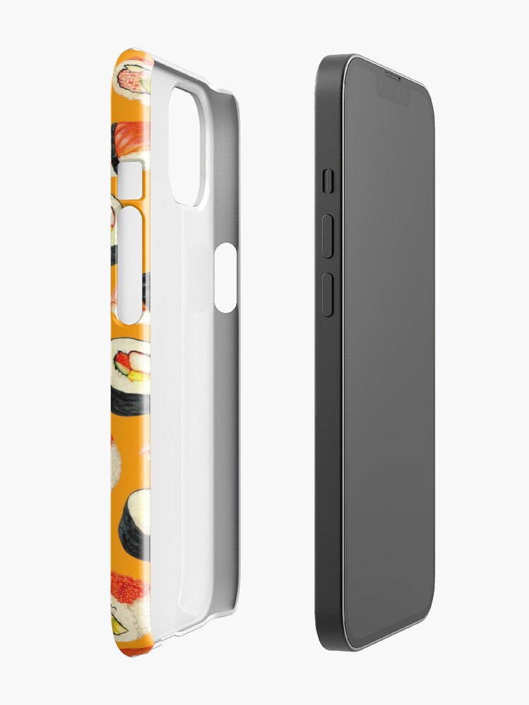 Alternate view of Sushi Pattern - Orange iPhone Case